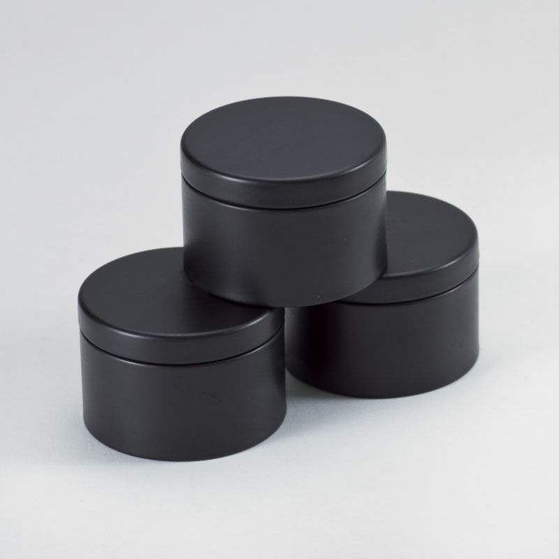 Product Zwart blikken doosje